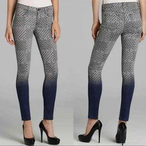 J Brand Womens Super Skinny 640 Mid Rise Jeans Dip Dye Ombre Armature size 27
